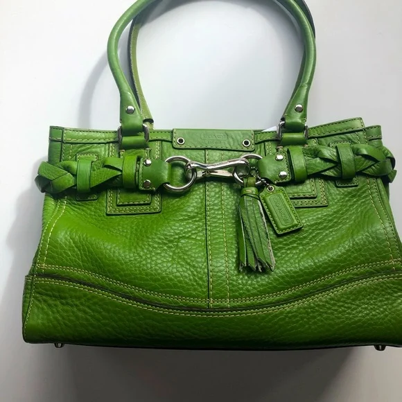 Vintage EUC Green Coach Satchel! - Picture 2 of 6